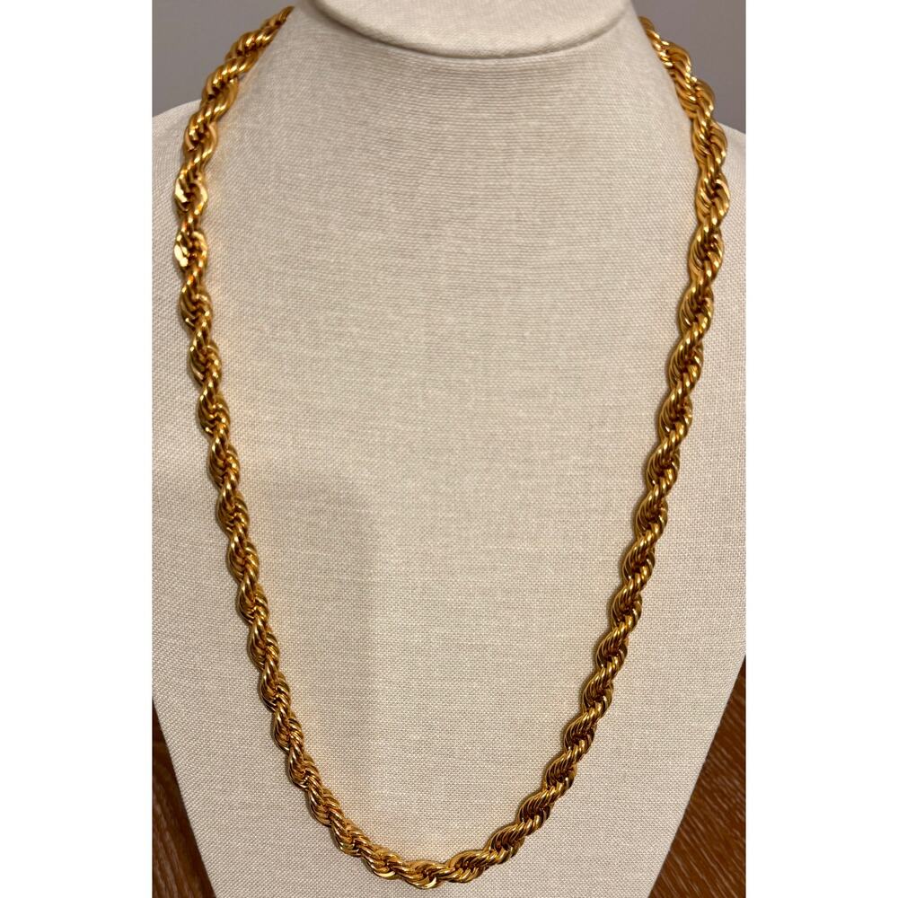 Vintage Napier Chunky Runway Chain 23” Gold Tone
